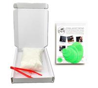 DJR 5g 100% Pure Goose Down (Humanely & Ethically Sourced) Bundled with Down Jacket Repair Patch Kit (7 Self-Adhesive, Tear-Resistant & Waterproof Patches) & Insertion Tweezers (Fluro Green)