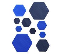 DJR HEX UK (Duos) - Hexagonal Down Jacket Repair Kit, Self-Adhesive, Nylon Repair Patches for Your Outdoor Gear - Durable, Waterproof and Easy-to-Use (Blues)