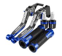 DJSHUOY Handlebar Brake Lever Motorcycle Adjustable CNC Alumiunm Brake Clutch Levers Handle Handlebar Grips Ends for XVS1300 XVS 1300 2015-2017