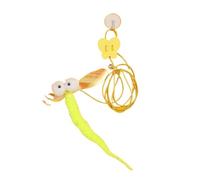 DJSKLDF Cat Wand Interactive Cat Toy Hanging Simulation Funny Self-hey For Kitten Playing Teaser Wand Supplies(Color02)