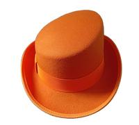 DJSKLDF High Top Fedoras Hat Magic Men's(Orange)