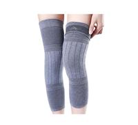 DJSKLDF Knee Warmer 2PCS Winter Warm Wool Leg Warmers Sleeves Thick Fleece Lined Knee Pads Brace Support Guard Protector Long Thermal Wraps(Non slip-Medium Gray,XL)