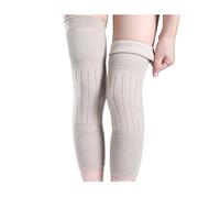DJSKLDF Knee Warmer 2PCS Winter Warm Wool Leg Warmers Sleeves Thick Fleece Lined Knee Pads Brace Support Guard Protector Long Thermal Wraps(Non slip-Camel,L)