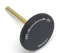 DJSpares Power Knob with Shaft Compatible with Technics SL1200/1210 MK2