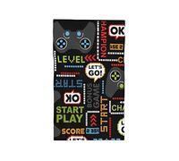 DJTRRF Videos Game Bathroom Towels Absorbent Compact Beach Towel Soft Fingertip Towels for Shower Swim Pool Beach Spa Gym Yoga Travel 27.5x16 in