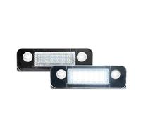 DJUAWI Car Rear License Plate Light For Fiesta For MK5 2001-2008 For Fusion 2001-2011 For Mondeo For MK2 1996-2000 2Pcs White LED Number License Plate Light