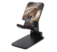 DJUETRUI African Animal Leopard Foldable Adjustable Cell Phone Stand