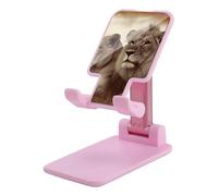 DJUETRUI African Lion and Lioness Foldable Adjustable Cell Phone Stand