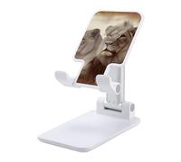 DJUETRUI African Lion and Lioness Foldable Adjustable Cell Phone Stand