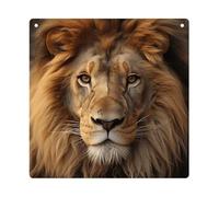 DJUETRUI African Lion Head Square Acrylic Hanging Ornament Clear Blank Pendant Blank Square Hanging Ornament Transparent DIY Accessories for Art Making