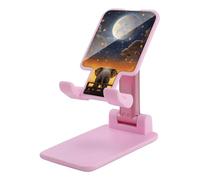 DJUETRUI Animal Elephant Owl Tree Moon Foldable Adjustable Cell Phone Stand