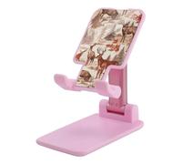 DJUETRUI Animal Wilderness Bear Deer Foldable Adjustable Cell Phone Stand