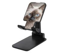DJUETRUI Beautiful Siamese Cat Foldable Adjustable Cell Phone Stand