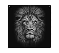 DJUETRUI Black And White Lion Head Square Acrylic Hanging Ornament Clear Blank Pendant Blank Square Hanging Ornament Transparent DIY Accessories for Art Making