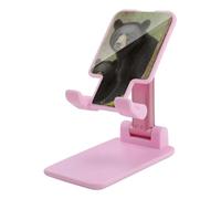 DJUETRUI Black Bear Mother and Cub Foldable Adjustable Cell Phone Stand
