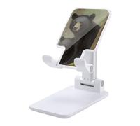 DJUETRUI Black Bear Mother and Cub Foldable Adjustable Cell Phone Stand