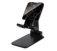 DJUETRUI Black Gold Marble Foldable Adjustable Cell Phone Stand