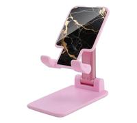 DJUETRUI Black Gold Marble Foldable Adjustable Cell Phone Stand