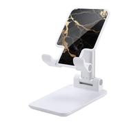 DJUETRUI Black Gold Marble Foldable Adjustable Cell Phone Stand