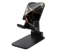 DJUETRUI Black Gold Marble Foldable Adjustable Cell Phone Stand