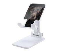 DJUETRUI Black Lab Dog Foldable Adjustable Cell Phone Stand