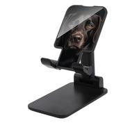 DJUETRUI Black Lab Dog Foldable Adjustable Cell Phone Stand