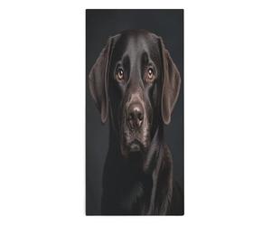 DJUETRUI Black Lab Dog Towel Beautiful Towel Base Multi Purpose Microfiber Towel Absorbent Soft Skin Friendly Towel for Home Bathroom Hotel