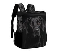 DJUETRUI Black Lab Insulated Cooler Backpack Durable Polyester Twill Leakproof Thermal Bag with Adjustable Straps Multi-use Pack for Picnic Camping Hiking Varied Outdoor Activities