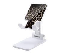 DJUETRUI Black Leopard Print Foldable Adjustable Cell Phone Stand
