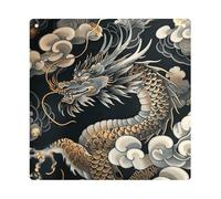 DJUETRUI Black Oriental Dragon Square Acrylic Hanging Ornament Clear Blank Pendant Blank Square Hanging Ornament Transparent DIY Accessories for Art Making