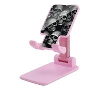 DJUETRUI Black Skull Foldable Adjustable Cell Phone Stand