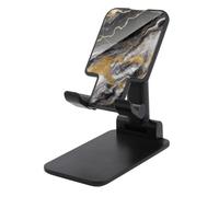 DJUETRUI Black White Gold Foil Marble Foldable Adjustable Cell Phone Stand