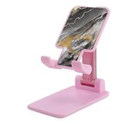 DJUETRUI Black White Gold Foil Marble Foldable Adjustable Cell Phone Stand