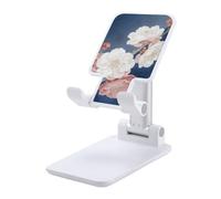 DJUETRUI Clear Blue Spring Breeze Foldable Adjustable Cell Phone Stand