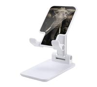DJUETRUI Elephant Black Foldable Adjustable Cell Phone Stand