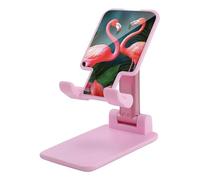 DJUETRUI Flamingo Flowers Foldable Adjustable Cell Phone Stand