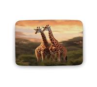 DJUETRUI Front Door Mat Outside Entrance Couple Giraffe Door Mats Heavy Duty Non Slip Doormat Washable Entrance Mat Dog Door Mat Welcome Mat for Front Back Door 15.7"x23.6"