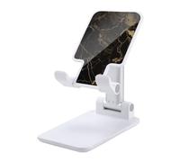 DJUETRUI Gold Black Marble Foldable Adjustable Cell Phone Stand