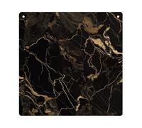 DJUETRUI Gold Black Marble Square Acrylic Hanging Ornament Clear Blank Pendant Blank Square Hanging Ornament Transparent DIY Accessories for Art Making