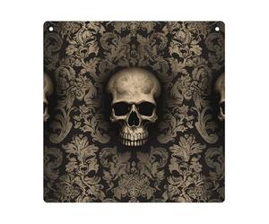 DJUETRUI Gothic Wallpaper Skull Square Acrylic Hanging Ornament Clear Blank Pendant Blank Square Hanging Ornament Transparent DIY Accessories for Art Making