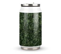 DJUETRUI Green Army Digital Camouflage Stainless Steel Cola Cup Reusable Plastic Coke Cup Leakproof Portable Soda Cup Large Capacity Iced Drink Cup for Home Party