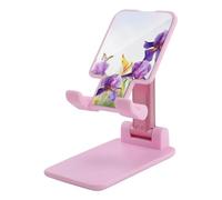 DJUETRUI Iris Flower Butterfly Foldable Adjustable Cell Phone Stand