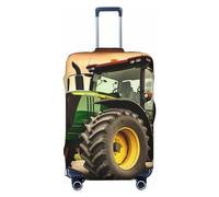 DJUETRUI Luggage Cover Tractor Theme Elastic Suitcase Cover Anti-Scratch Travel Suitcase Protector Washable Dustproof Baggage Covers Fit 18-32 Inch Luggages, Black, X-Large