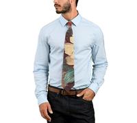 DJUETRUI Men's Ties Formal Neckties for Men Beige Vintage Floral Neck Tie for Wedding Party Mens Tie, Beige Vintage Floral, One Size, Beige Vintage Floral, One Size