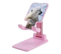 DJUETRUI Polar Bear Foldable Adjustable Cell Phone Stand