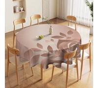 DJUETRUI Rose Wallpaper Round Tablecloth 36x36in Waterproof Stain Resistant Table Cloth Wipeable Washable Table Cover Farmhouse Tablecloths for Picnic Party Holiday Wedding Home