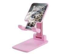DJUETRUI Snow Leopard Foldable Adjustable Cell Phone Stand