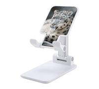 DJUETRUI Snow Leopard Foldable Adjustable Cell Phone Stand
