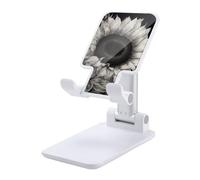 DJUETRUI Sunflower Black Grey Foldable Adjustable Cell Phone Stand