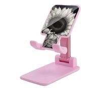 DJUETRUI Sunflower Black Grey Foldable Adjustable Cell Phone Stand